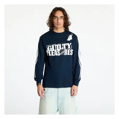 Tričko PLEASURES Guilty Long Sleeve Tee Navy