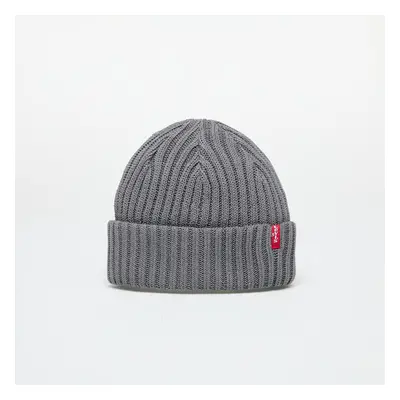 Čepice Levi's® Ribbed Beanie Dark Grey