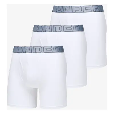 Boxerky Under Armour Performance Cotton 6in 3-Pack White