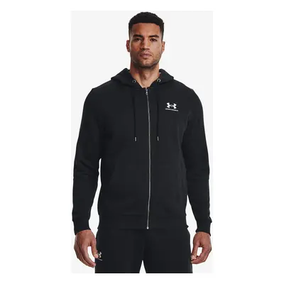 Mikina Under Armour Essential Fleece Fz Hood Black