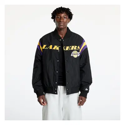 Bunda New Era Los Angeles Lakers NBA Panel Bomber Jacket UNISEX Black/ Canary Yellow