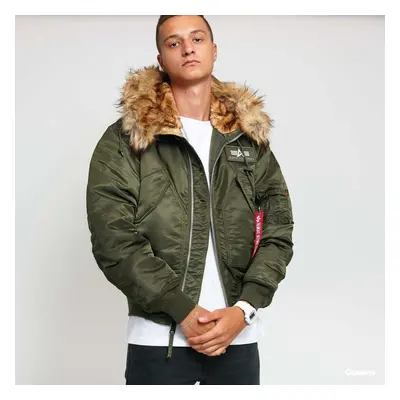 Bunda Alpha Industries 45P Hooded Custom Dark Olive