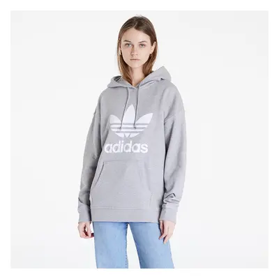 Mikina adidas Originals Trefoil Hoodie Melange Grey/ White