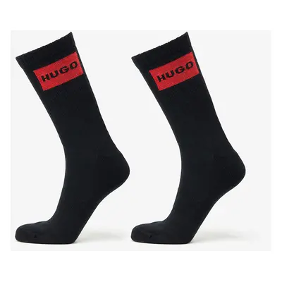 Ponožky Hugo Boss Logo Quarter Socks 2-Pack Black