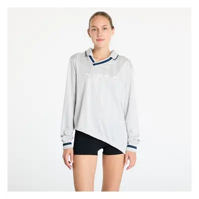 Tričko Nike Sportswear Collection Women's Dri-FIT Jacquard Long-Sleeve Jersey Top Lt Iron Ore/ F