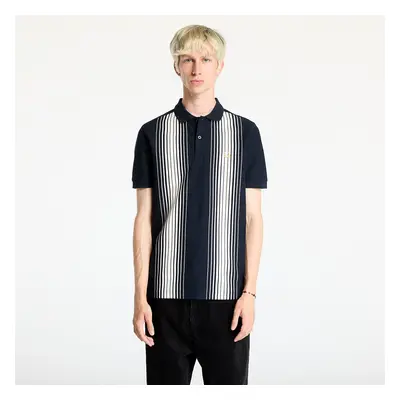 Tričko FRED PERRY Ombre Stripe Polo Short Sleeve Tee Navy