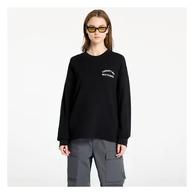 Tričko Carhartt WIP Basics Script Long Sleeve Tee UNISEX Black/ White