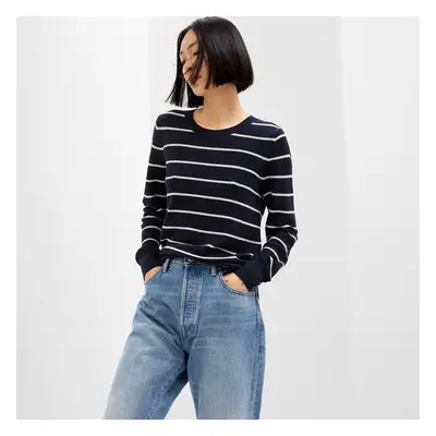 Svetr GAP Bella Crew Navy Stripe