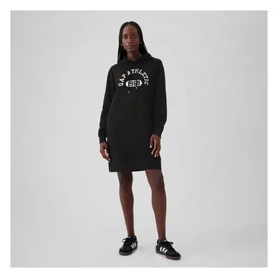 Šaty GAP Logo Hoodie Dress True Black