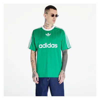 Tričko adidas Adicolor Poly Short Sleeve Tee Green/ White