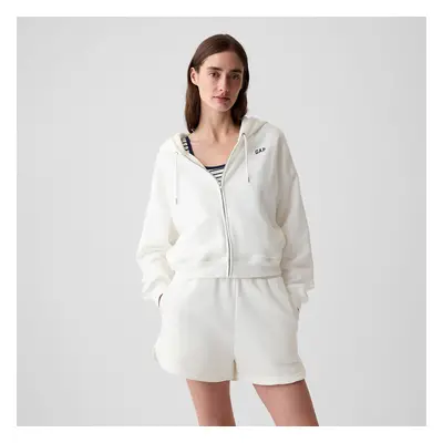 Mikina GAP Logo Fullzip Hoodie New Off White