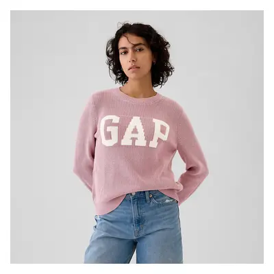 Svetr GAP Logo Sweater Lilas Pink