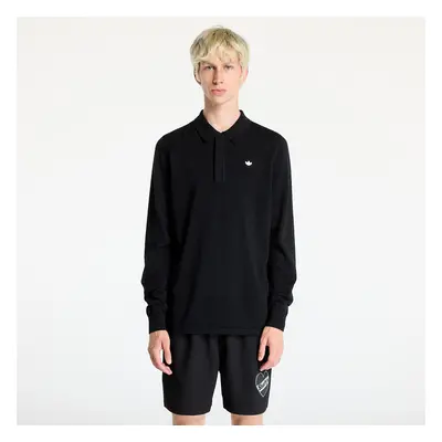 Tričko adidas Long Sleeve Polo Tee Black