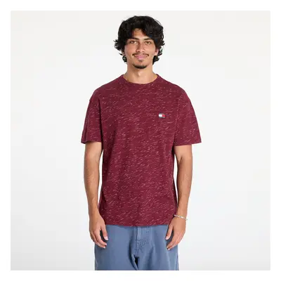 Tričko Tommy Jeans Regular Badge Tee Deep Rouge