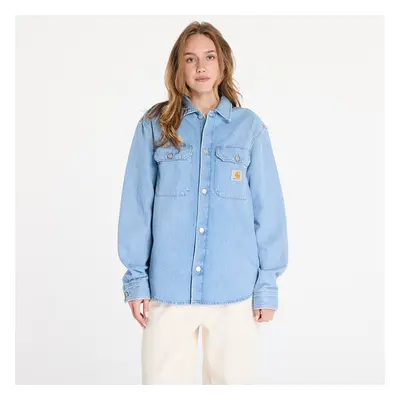 Bunda Carhartt WIP Harvey Shirt Jac UNISEX Blue Dark Bleached