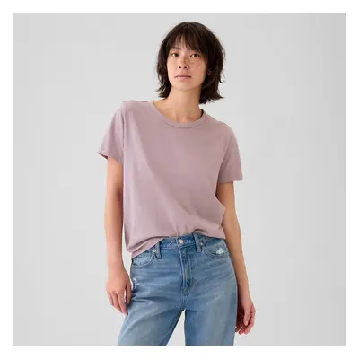 Tričko GAP Shortsleeve Vneck Lavender Mist