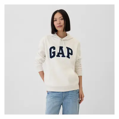 Mikina GAP Logo Pullover Hoodie Carls Stone