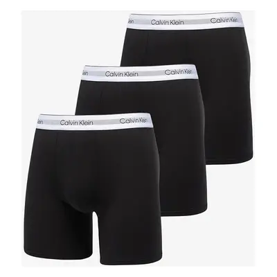 Boxerky Calvin Klein Boxer Brief Long 3-Pack Black