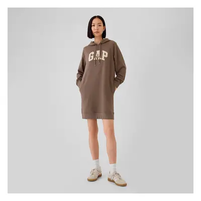 Šaty GAP Logo Hoodie Dress Plymouth Rock