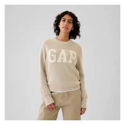 Svetr GAP Logo Sweater Cobblestone