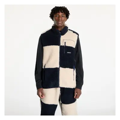 Gramicci Checkered Sherpa Vest UNISEX Natural / Navy Check