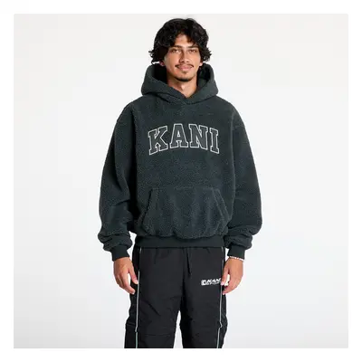 Mikina Karl Kani Serif Teddy Hoodie Anthracite