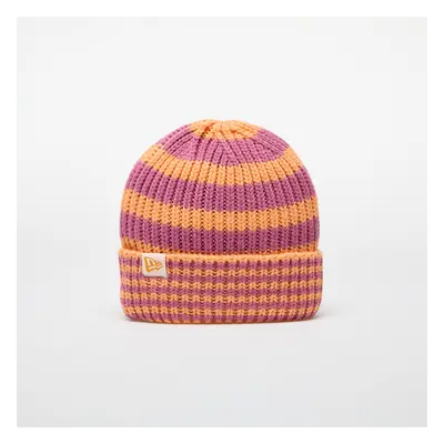 Čepice New Era Knit Medium Stripe Beanie Orange Glaze