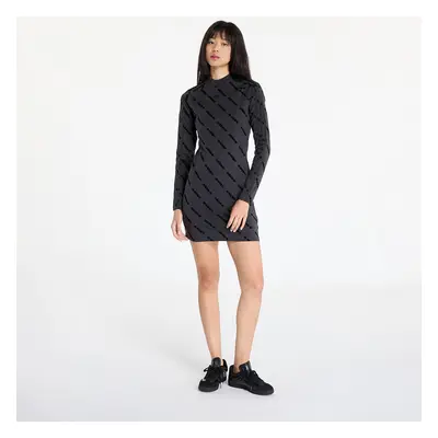 Šaty adidas Monogram Bodycon Dress Carbon