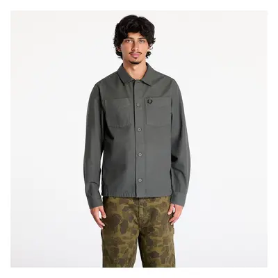 Bunda FRED PERRY Canvas Overshirt Field Green