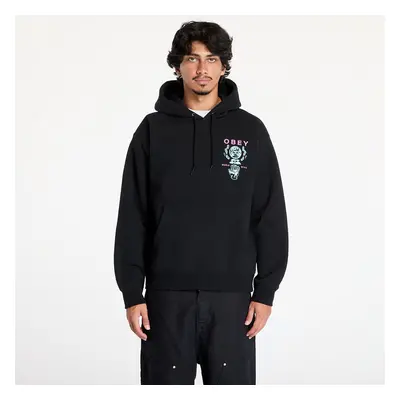 Mikina OBEY Helping Hand Hoodie Black