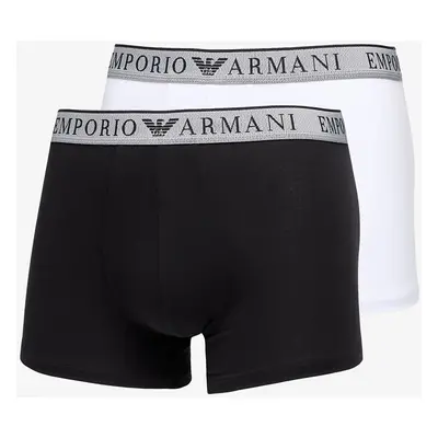 Tričko EA7 Emporio Armani Men's Knit Trunk 2-Pack Nero/ Bianco