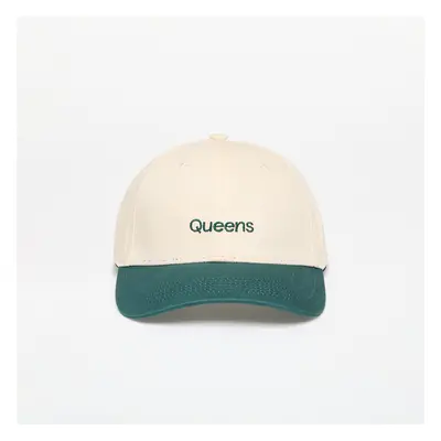 Kšiltovka Queens Essential Two Color Cap Natural/ Forest Green