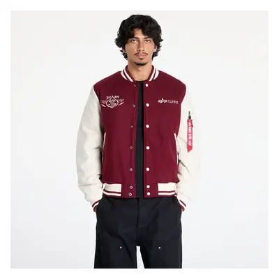 Bunda Alpha Industries Varsity Air Force Jacket Burgundy