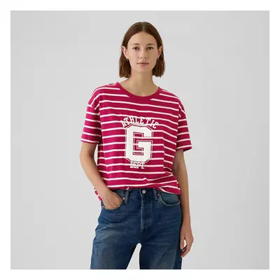 Tričko GAP Shortsleeve Logo Tee Red Stripes