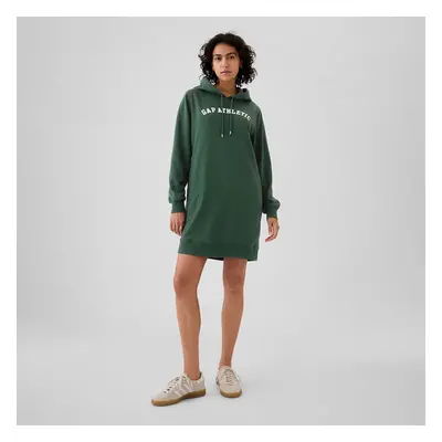 Šaty GAP Logo Hoodie Dress Essex Green