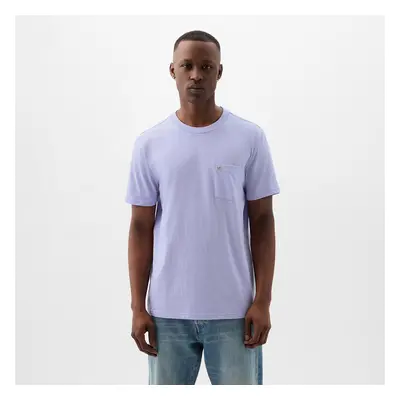 Tričko GAP Pocket Micro Logo Tee Fresh Lavender