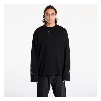 Tričko Karl Kani Small Signature Tribal LongSleeve Black