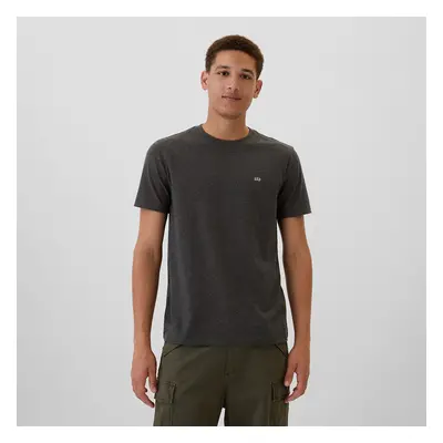 Tričko GAP Micro Logo Crew Charcoal Heather