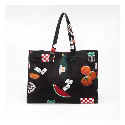 Taška Carhartt WIP Canvas Graphic Beach Bag Isis Maria Dinner Print/ Black