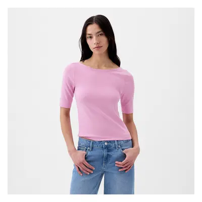 Top GAP Elbow Sleeve Modal Ballet Back Top Sugar Pink