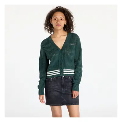 Svetr adidas Knit Cardigan Mineral Green