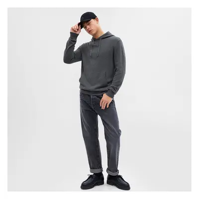 Svetr GAP Cashsoft Hoodie Charcoal Heather