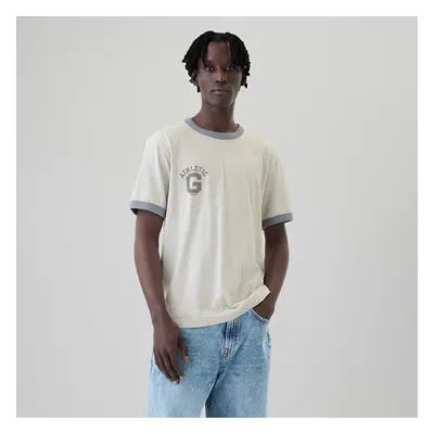 Tričko GAP Logo Tee Oatmeal Heather