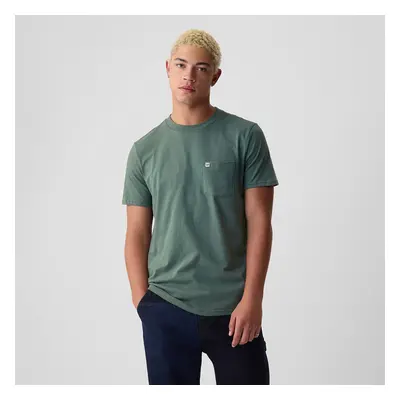 Tričko GAP Logo Pocket Tee Dark Forest