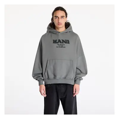 Mikina Karl Kani Retro Sprayed OS Hoodie Anthracite