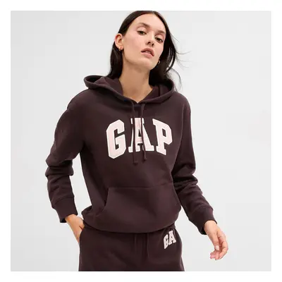 Mikina GAP Logo Pullover Hoodie Turkish Coffee