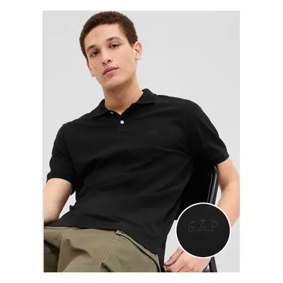 Tričko GAP Logo Polo Black