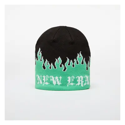 Čepice New Era Knit Thin Flame Skull Knit Island Green