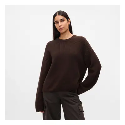 Svetr GAP Cashsoft Crew Pullover Terra Brown