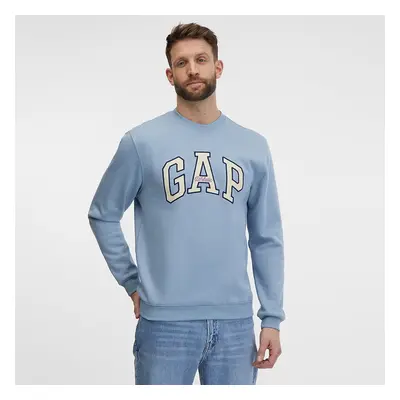 Mikina GAP Core Logo Sweatshirt New England Sky